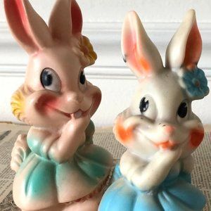 Rubber doll easter bunny girl